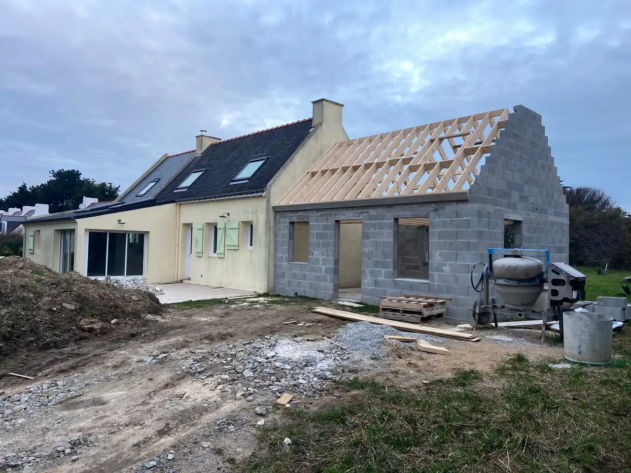 Construction de charpente à Belle Ile en Mer par Stéphane Samzun