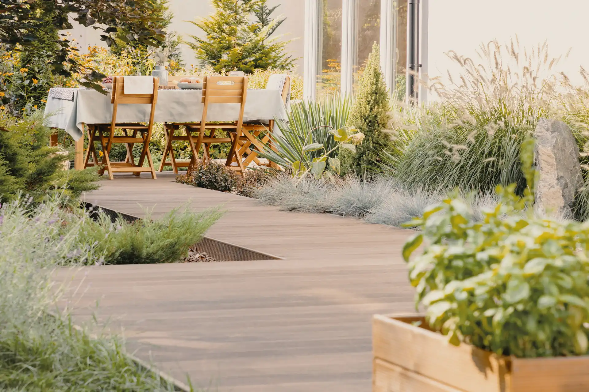 Création de terrasse en bois à Belle Ile en Mer par Stéphane Samzun